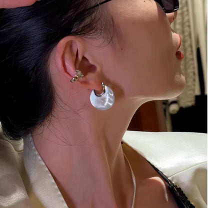 【🎁 B2G1｜先行スタート！】【グッズ】 レディース フープイヤリング 夏 ピアス  高見え シンプル おしゃれ 個性派 イヤーアクセサリー