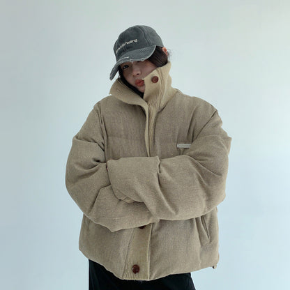 【アウター】防寒もおしゃれも叶う✨ショート丈中綿ジャケット レディース レトロデザイン 綿入れコート【FCシリーズ】