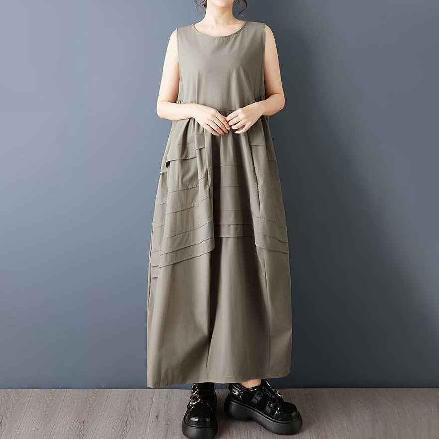 期間限定⭐60%OFF【ワンピース】大人可愛い ノースリーブ ワンピース 夏 ロング丈 タンクワンピ 大きいサイズ 涼しい 快適 ゆったり Aライン 新作 高見え きれいめ カジュアル【AHシリーズ】