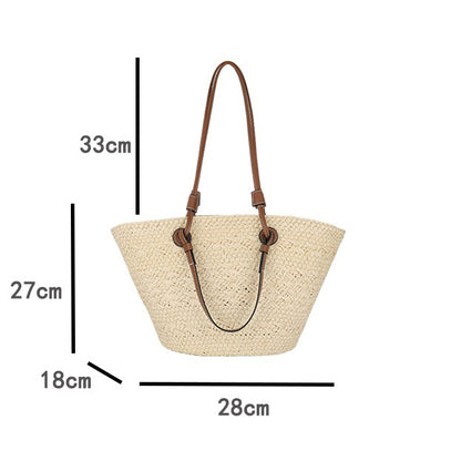 10色展開【バッグ】大容量 通勤 トートバッグ 夏新作 ビーチ旅行リゾート 編みバッグ ショルダーバッグ