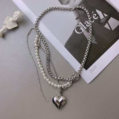 【🎁 B2G1｜先行スタート！】【グッズ】インスタ風 クール系 ネックレス レディース 二連ネックレス 重ね付け風 チョーカー アクセサリー