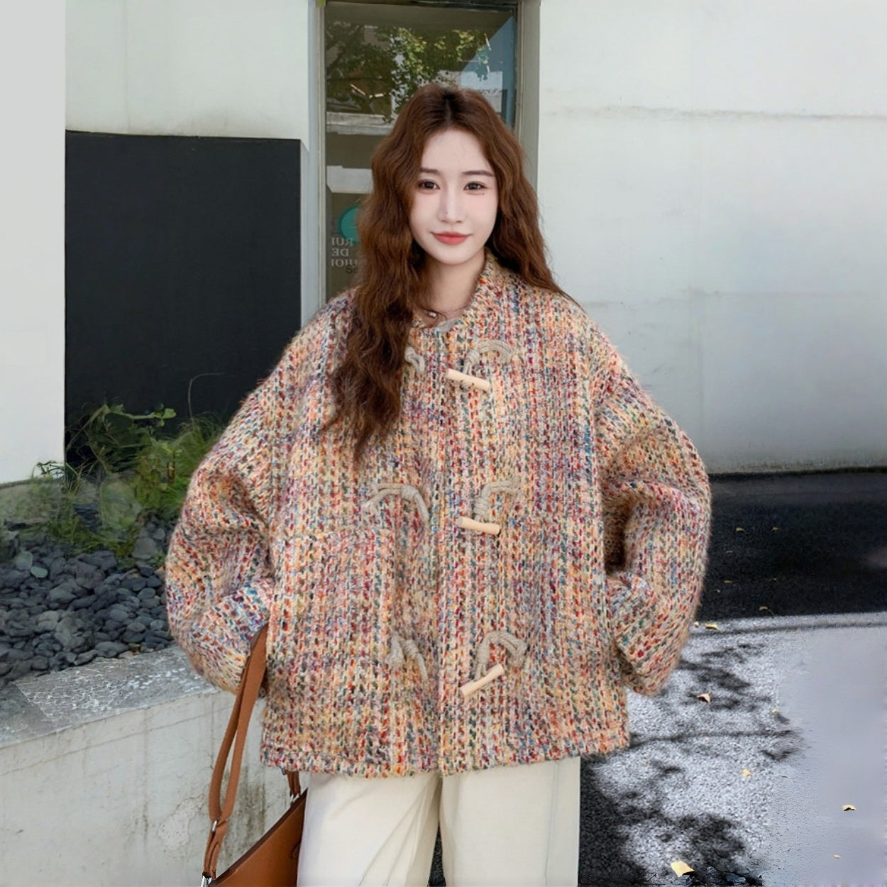 【アウター】スウィート ゆったり 高品質 海外トレンド カーディガン【SHシリーズ】