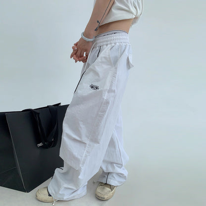 【ボトムス】アメリカン ヴィンテージ風 リラックス 感 ワイド ストレート パンツ【FCシリーズ】