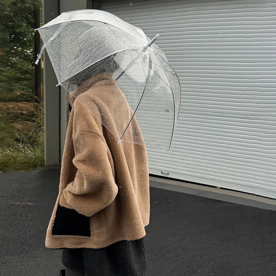 【アウター】レトロ感×バイカラー♡ボアジャケット 冬新作 レディース あったか【JZシリーズ】