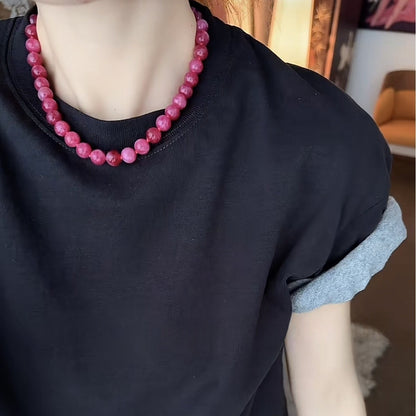 【🎁 B2G1｜先行スタート！】【グッズ】春 秋 夏  シンプル ローズチョーカーネックレス