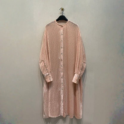 【ワンピース】フロッキー加工 ヴィンテージ風 秋冬ハイエンド ロングワンピース 【JZシリーズ】