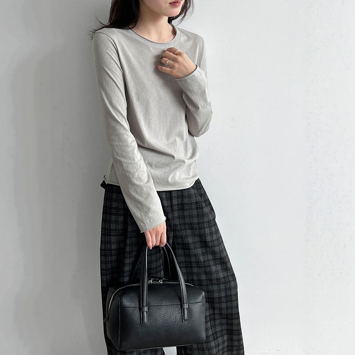期間限定🍂60%OFF【トップス】ロールアップ ベーシック 肌触りの良い インナー Ｔシャツ 【JZシリーズ】