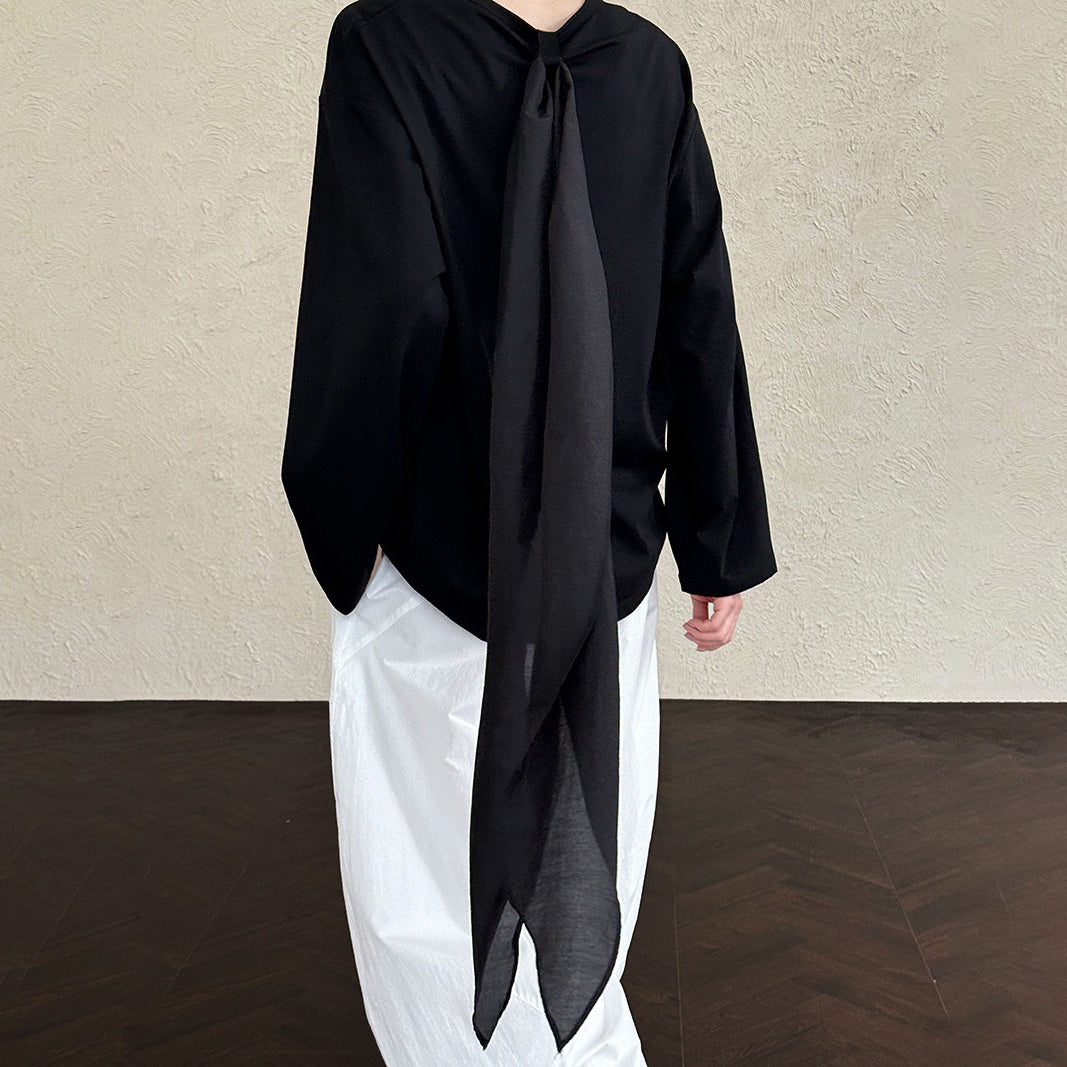 【トップス】秋 韓国風 ブラウス 着回し力抜群 ゆったり シルエットシャツ【SNシリーズ】