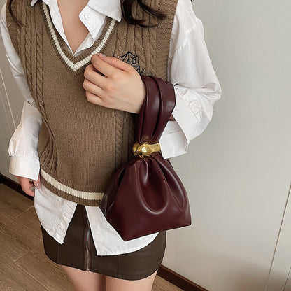 【バッグ】🌙個性的でレア！小さめヴィンテージ風バケツバッグ レディース 秋冬 新作 高級感ハンドバッグ