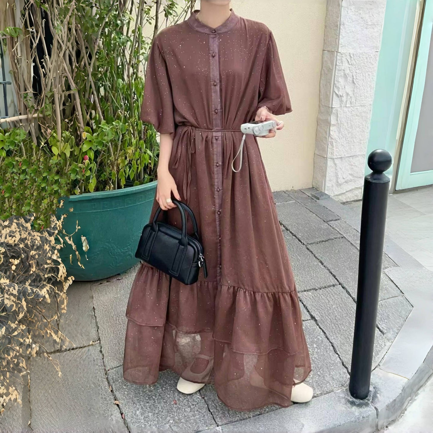 全10色【ワンピース】高品質＆体型カバー◎ ゆったりシルエット 半袖ワンピース 大きいサイズ レディース