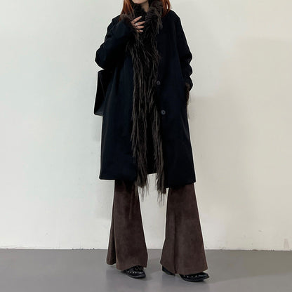 【アウター】新作 デザイン感 細見え ミディアム丈 綿入れコート  フリンジ パーカー中綿ジャケット【FCシリーズ】【15～20日内発送】