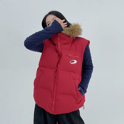 【トップス】厚手中綿ベスト アメカジ ショート丈 レディース【FCシリーズ】【10～13日発送】