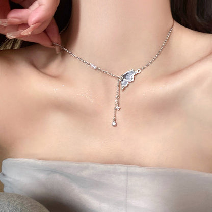 【🎁 B2G1｜先行スタート！】【グッズ】蝶モチーフ  ネックレス 女子向け 夏用 フェミニン 高級感 おしゃれ映え