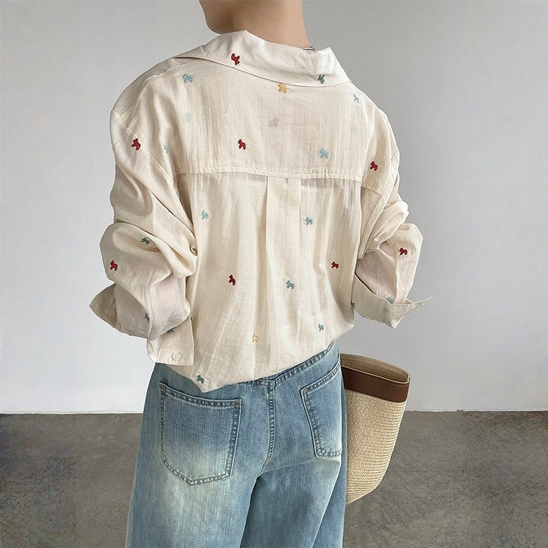 【トップス】カラフル おしゃれカジュアル UV対策トップス シャツ 【JZシリーズ】