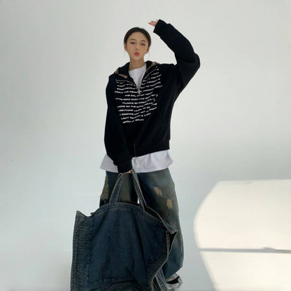 [外套] 春秋印花短連帽外套 [FC系列]