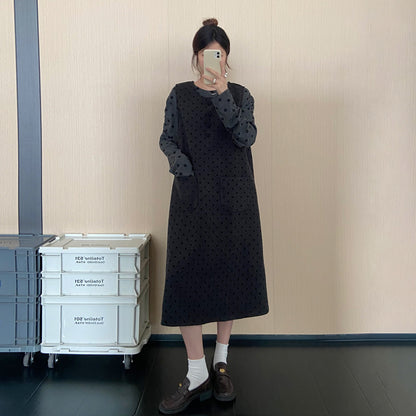 【ワンピース】韓国風ジャンパースカート レディース 秋新作 ノースリーブワンピース ゆったり リラックス 体型カバー【JZシリーズ】