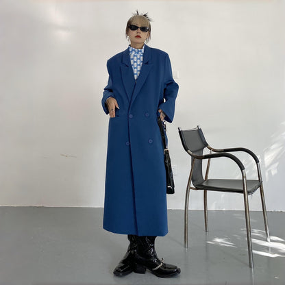 【アウター】新作 レトロ 合わせやすい 膝下丈 スーツジャケット コート【FCシリーズ】