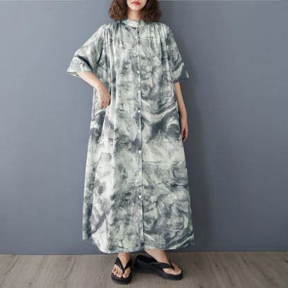 期間限定⭐️60%OFF【ワンピース】ゆったり ショールカラー ロングシャツドレス ボタンディテール 体型カバー 大きいサイズ レディース 半袖ワンピース
【SHシリーズ】