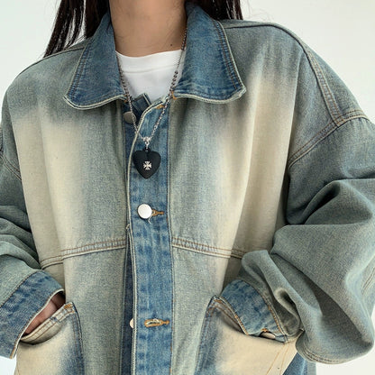 [外套] 復古春秋拉鍊牛仔夾克【FC系列】