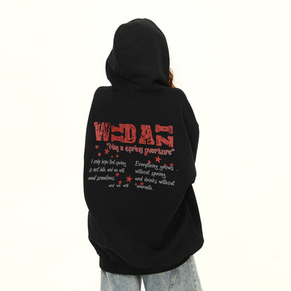 【トップス】秋冬新作✨美式ヴィンテージプリントパーカー  ユニセックス ペアコーデ対応 カジュアルスウェット【FCシリーズ】