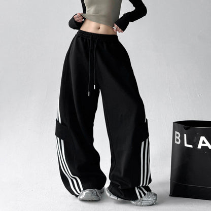 【ボトムス】スタイルアップ！ハイウエストカーゴパンツ レディース 春秋 ゆったり美脚ライン【FCシリーズ】