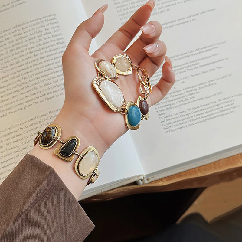 【グッズ】✨新作 レディース ヴィンテージ風 ボヘミアンブレスレット 存在感あり 華やか レトロ調 上品見え 小众デザイン