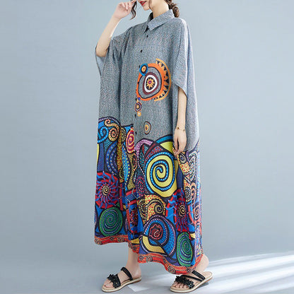 【ワンピース】特大サイズ レディース 夏新作 花柄 半袖 シャツワンピース ゆったり シルエット お腹カバー ロング丈 ミディワンピース
【SHシリーズ】