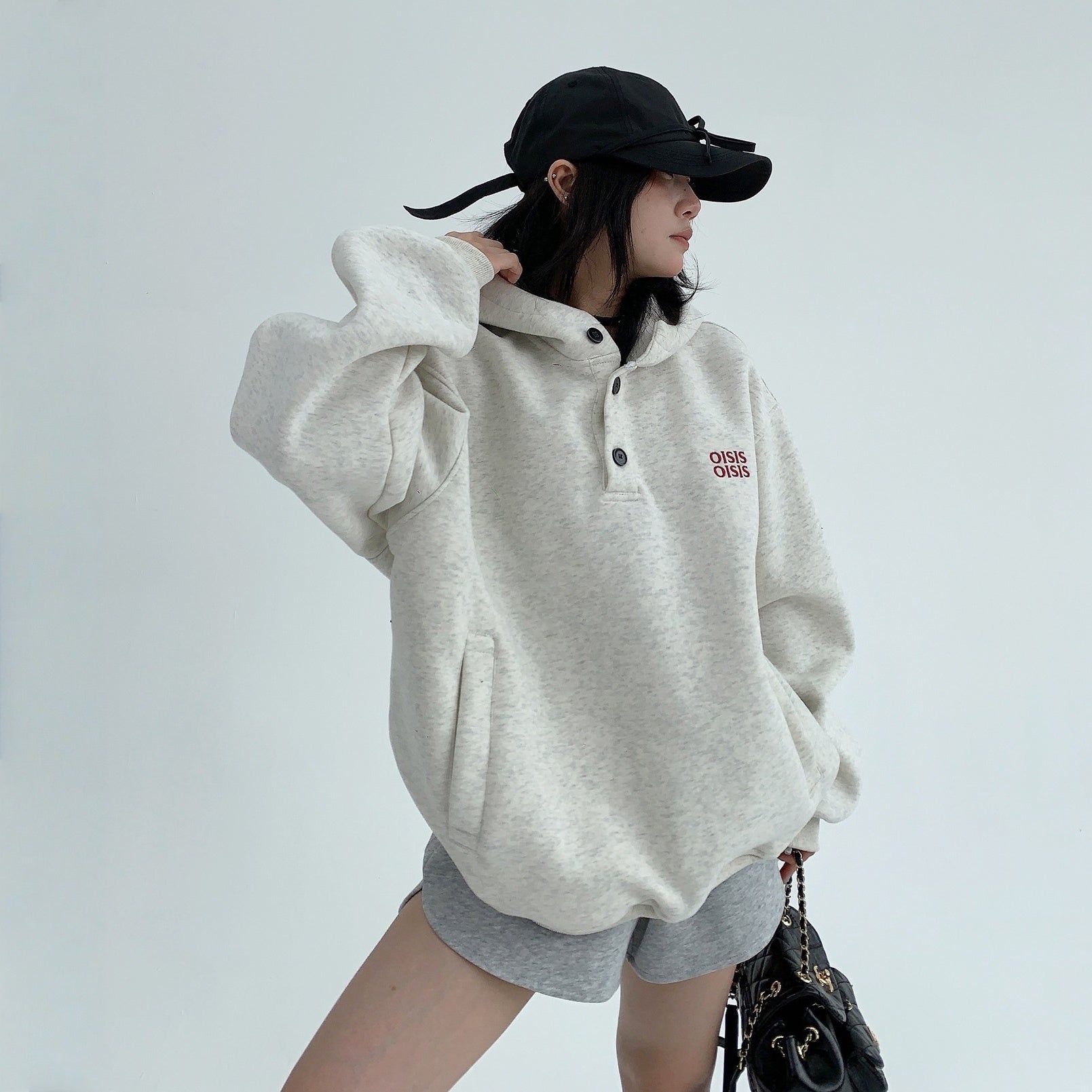 トップス】春 秋 冬 アメリカン フード付き パーカー 【FC