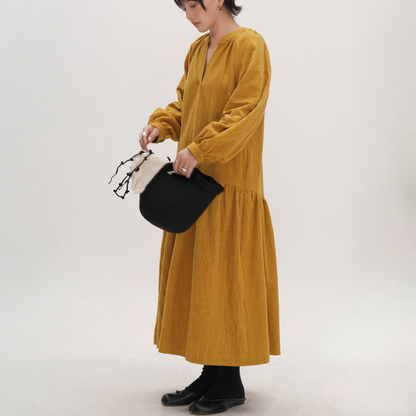 【ワンピース】【15～20日内発送】春 秋 冬  ゆったり 細見え 着回し抜群 ワンピース 【JZシリーズ】