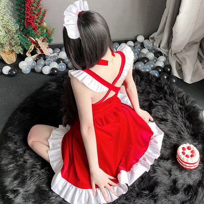 【クリスマス】新年コーデ可愛いプリンセスワンピースパーティー制服舞台クリスマス衣装