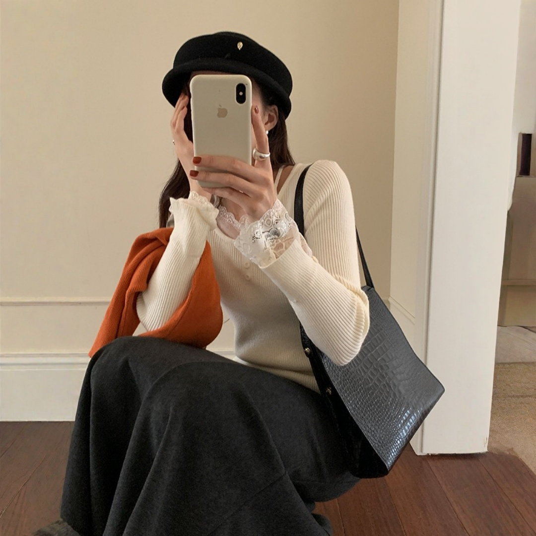 【ボトムス】春 秋 冬 フレンチ マーメイド 落ち感 ロングスカート 【JZシリーズ】