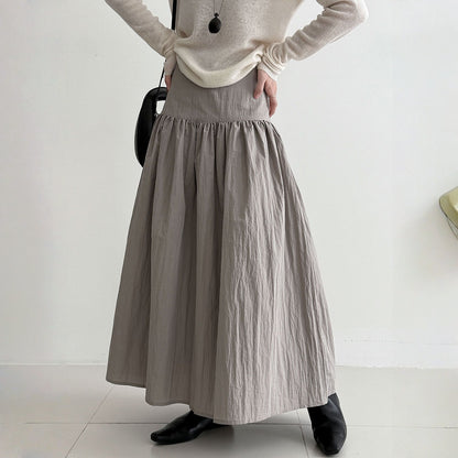 【ボトムス】春 秋 冬 無地 ステッチ入り フレアシルエット スカート 【JZシリーズ】