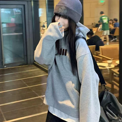 【60%OFF⭐️早い者勝ち】S~3XL【トップス】超お買い得✨重厚感フーディー レディース 韓国風 ゆるシルエット 秋冬新作 パーカー【FCシリーズ】