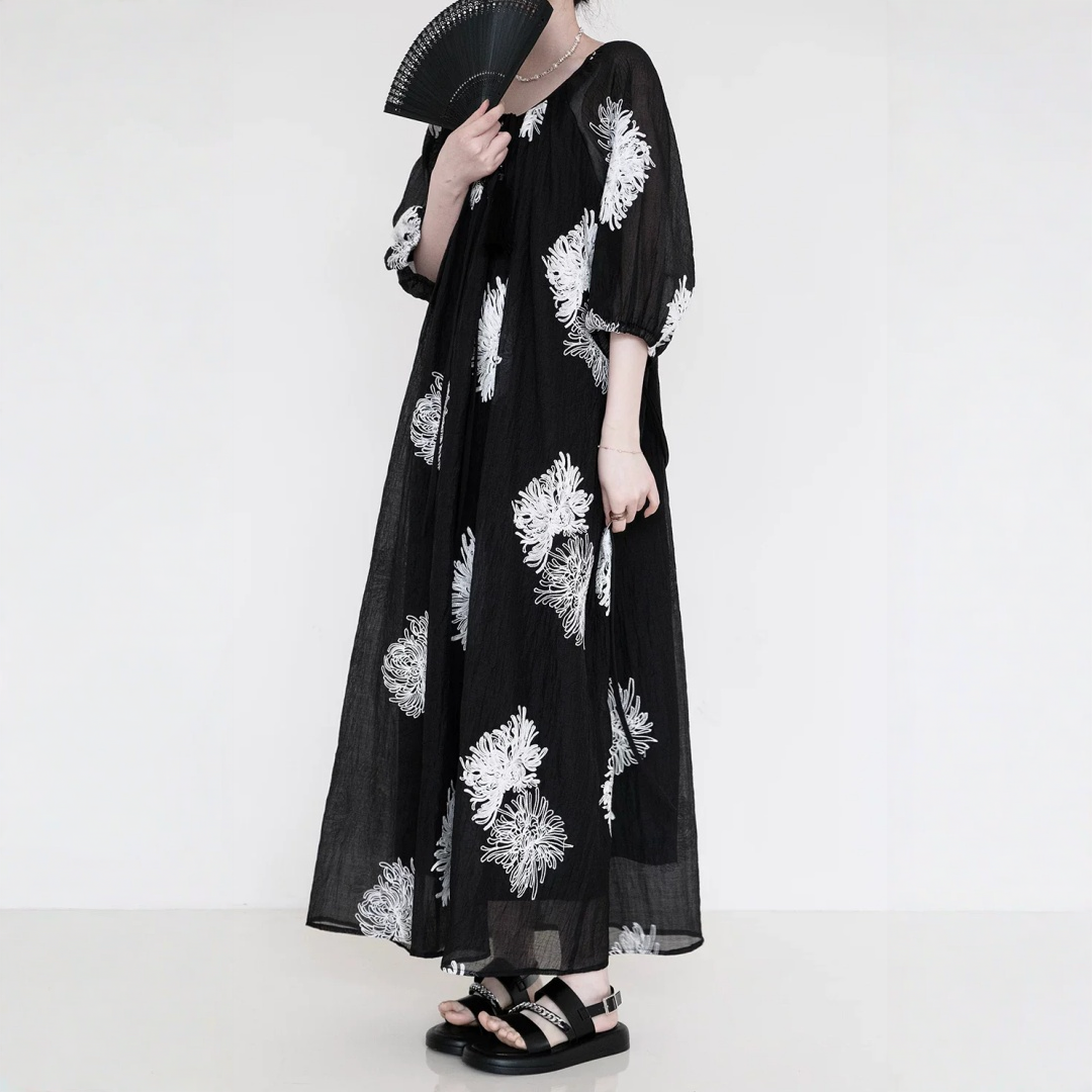 【ワンピース】テンセル 上品 ふんわり リラックス感 ロングワンピース 【SHシリーズ】