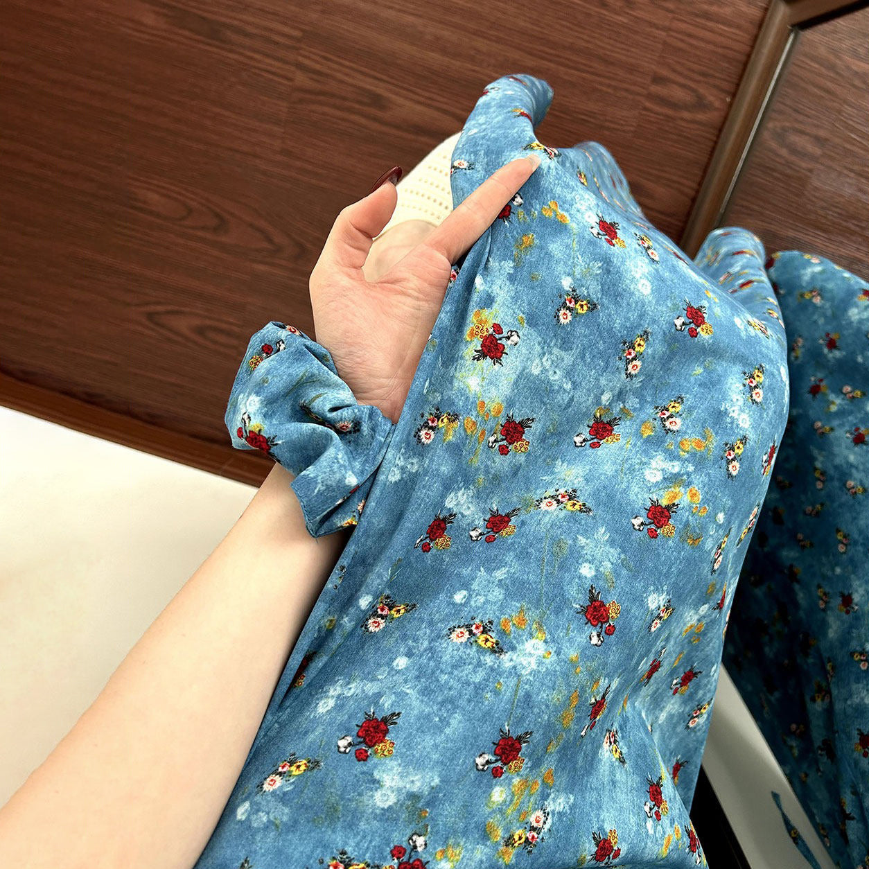 【ボトムス】大きいサイズ レディース スカート 夏 花柄 ロングスカート ウエストリボン ゆったり 体型カバー【SHシリーズ】