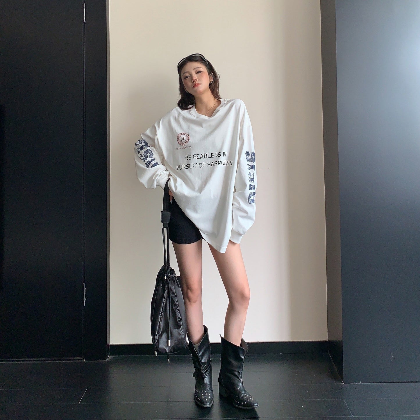 【トップス】ゆったり アメカジ ヴィンテージ加工  ロゴプリント Ｔシャツ 【FCシリーズ】