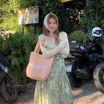M~4XL【セットアップ】【単品注文】フレンチ風花柄キャミワンピース レディース 春夏 シフォン カーディガン 体型カバー【SHシリーズ】