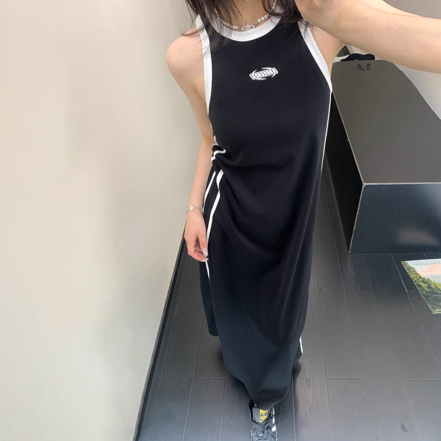 [洋裝] 奢華夏季新品，簡約設計，顯瘦效果，長無袖洋裝[FC系列]