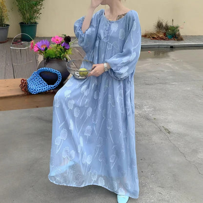 【ワンピース】5カラー 柔らかい雰囲気 2WAY 着痩せ効果 おしゃれな長袖ワンピース