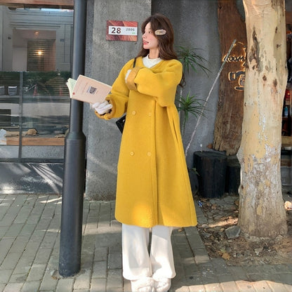 【アウター】スイート 若見え 韓国系 ゆったり 小柄 春 秋 冬 厚手 コート【JZシリーズ】