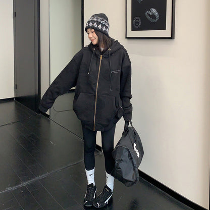 【アウター】フード付き レーザー刺繍 トレンド感 ジャケット 【FCシリーズ】