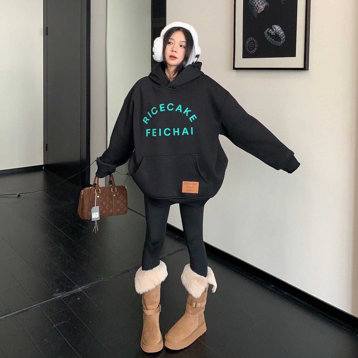 【トップス】裏起毛 春 秋 冬 立体プリント フード付き パーカー 【FCシリーズ】