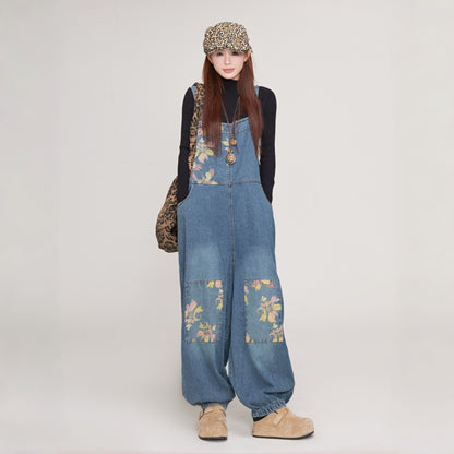 【ボトムス】カジュアル 花柄 合わせやすい 海外トレンド オールインワン 【SHシリーズ】