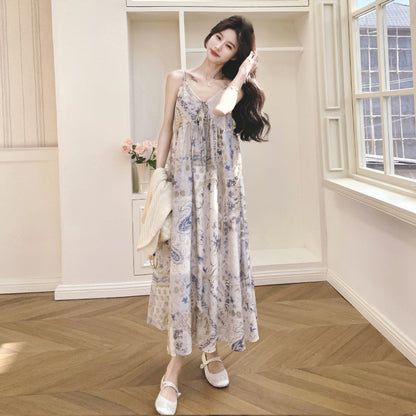 【セットアップ】この組み合わせ、可愛すぎる…🌼 キャミワンピ×ニットカーデ2点セット フレンチ風 夏リゾートコーデ 大人女子にぴったり【SHシリーズ】