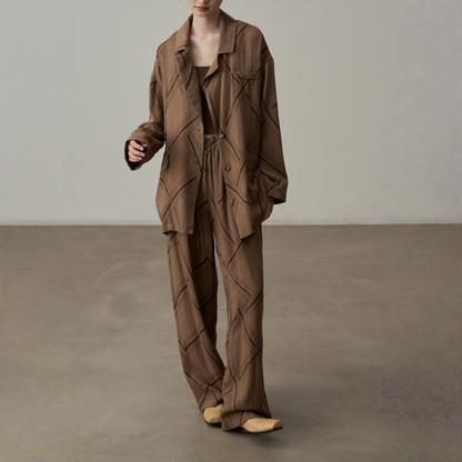 【セットアップ】リラックス感 リラックス感 ジャケット + パンツ 2点上下セット 【JZシリーズ】