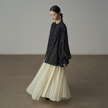 【ボトムス】春 秋 冬 とろみ感のある リゾート風 ロングフレアスカート 【JZシリーズ】