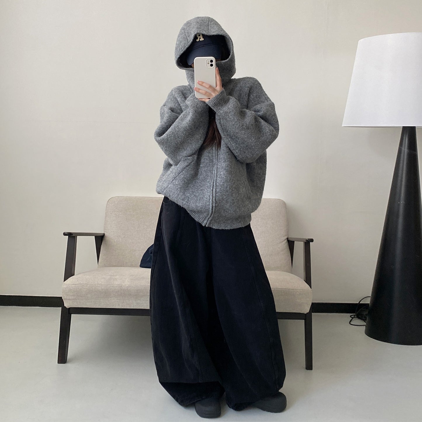 【ボトムス】秋冬 ハイウエスト ウォッシュ加工 おしゃれデニムパンツ【FCシリーズ】