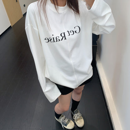 【トップス】アルファベット 抜け感のある 長袖 Ｔシャツ 【FCシリーズ】