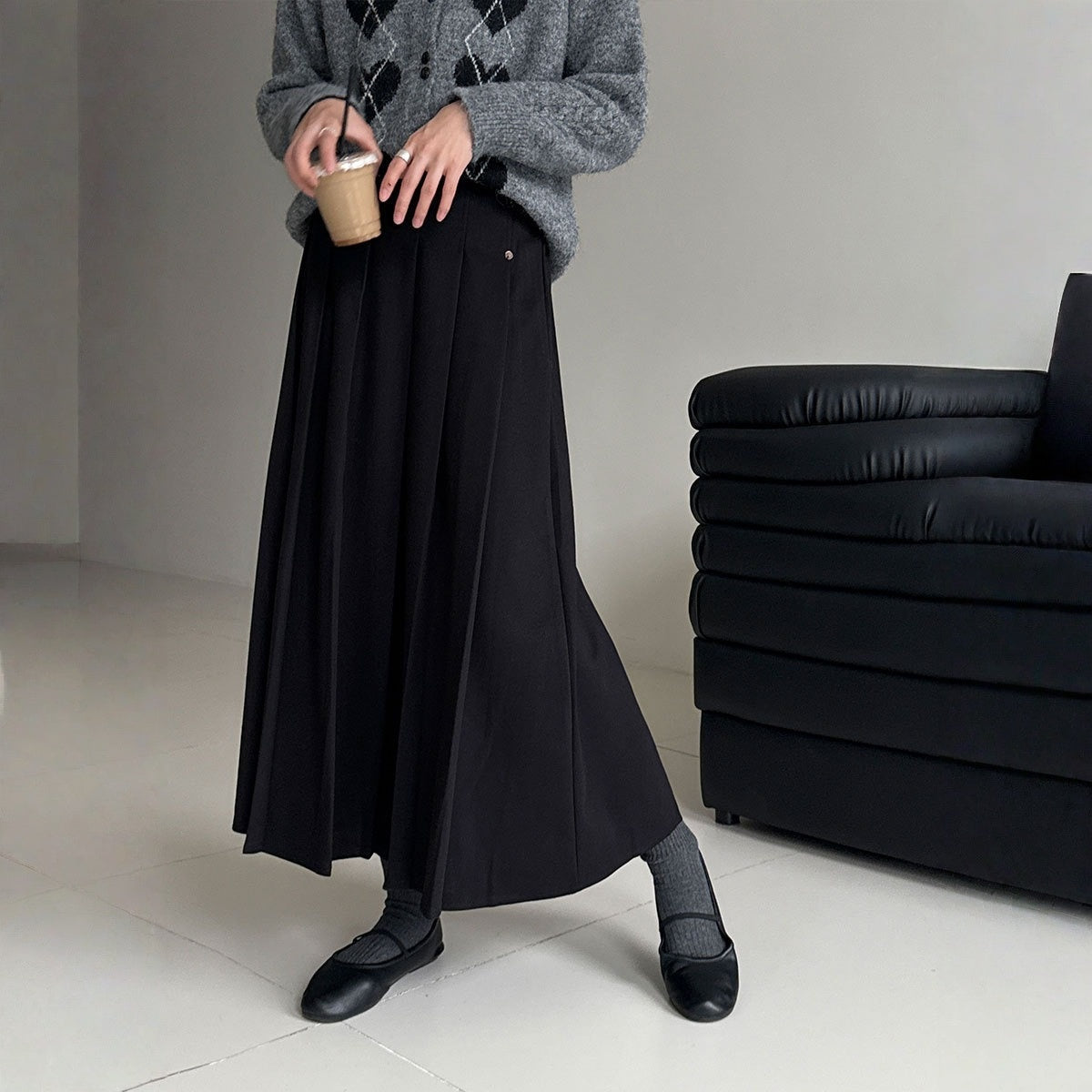 【ボトムス】ハーフゴム ハーフゴム 春 秋 冬 プリーツ スカート 【JZシリーズ】