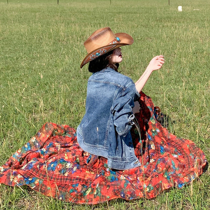 【セットアップ 】レトロデニムジャケット＋花柄キャミワンピース レディース 春秋 上品 可愛いノースリーブワンピース 人気2点セット【SHシリーズ】